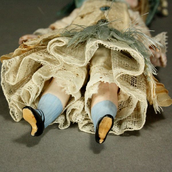 French mignonette francois gaultier , Antique dolls house solid domed all bisque doll , Antique all-bisque french  doll mignonette