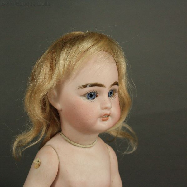 Antique all bisque Doll miniature , Puppenstuben ganzbiskuit puppen simon halbig