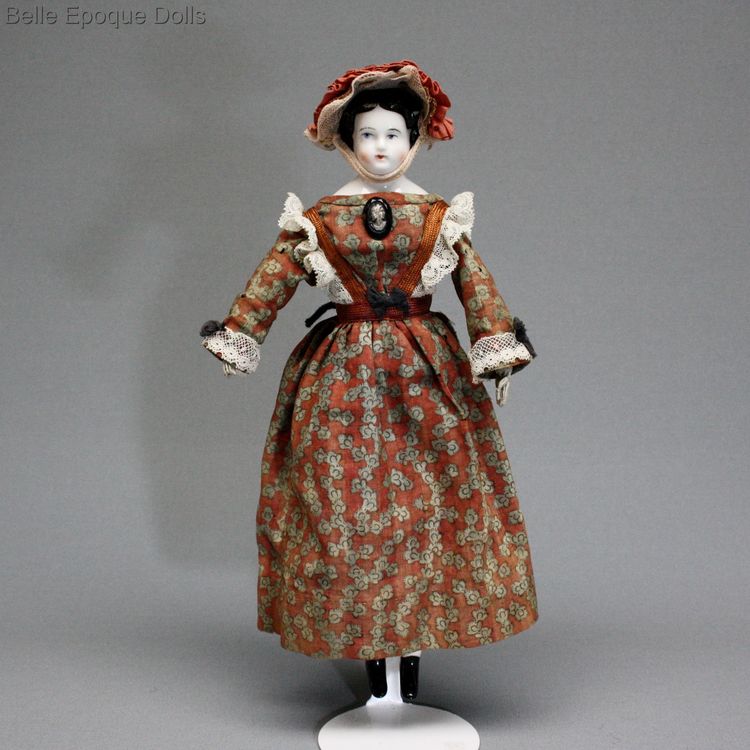 Biedermeier Puppenstuben puppen  , Antique early german Dollhouse doll , Biedermeier Puppenstuben puppen 