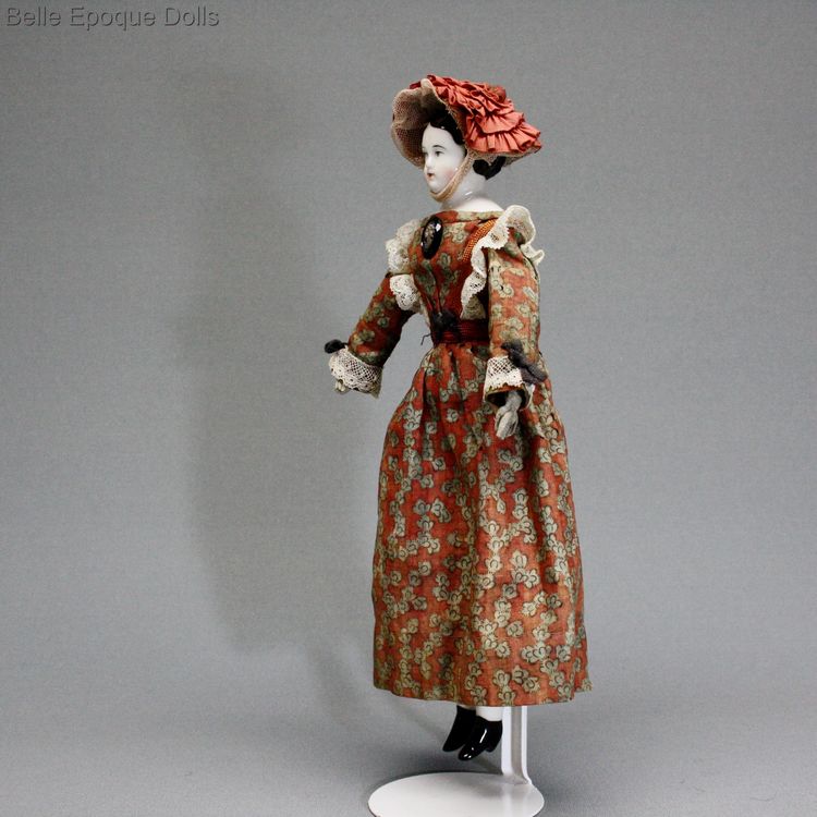 Biedermeier Puppenstuben puppen  , Antique early german Dollhouse doll , Biedermeier Puppenstuben puppen 