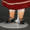 Antique all bisque doll mignonette , Antique mignonnette simon Halbig with orange stockings , ganzbiskuitpuppen simon halbig 