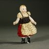 Antique Dollhouse miniature all bisque doll , Antique dolls house child carl horn , Puppenstuben puppen carl horn 