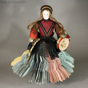 Charming French Bisque Shoulder Head Fortune Teller Doll - Bonne Aventure Doll