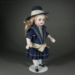 German All-Bisque Miniature Doll by Simon  Halbig in Exceptional Size