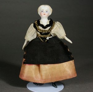 Antique Dollhouse Doll in Original Costume