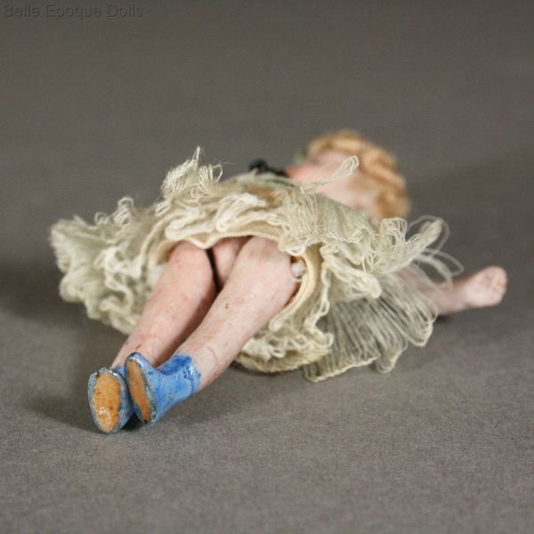 Antique Dollhouse miniature tiny doll  , Puppenstuben puppen