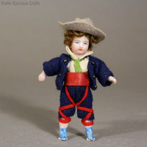 All-Bisque Lilliputian Doll - The Good Shepherd