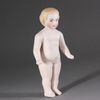 Antique all-bisque frozen charlotte doll , Antique Dollhouse miniature bathdoll , Puppenstuben badekinder, badepuppen 