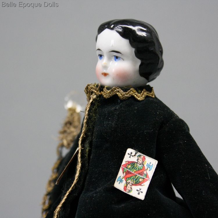  Glazed China Shoulder Head Fortune Teller Doll  , Antique fortune teller doll ,  Glazed China Shoulder Head Fortune Teller Doll 