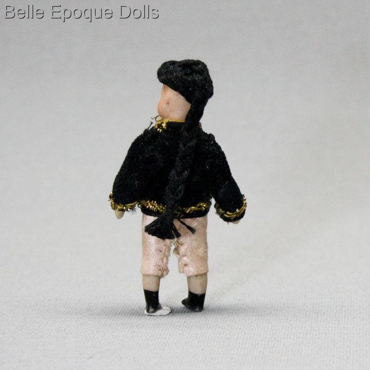 Puppenstuben zubehor , Antique Dollhouse all bisque miniature asian dolls , Puppenstuben zubehor