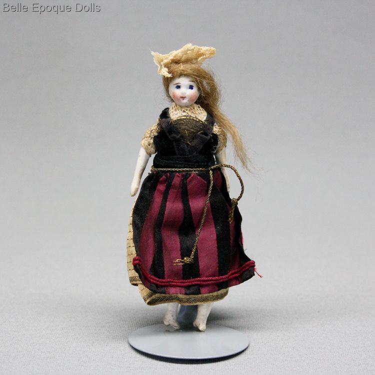 Antique Dollhouse miniature doll , Puppenstuben zubehor
