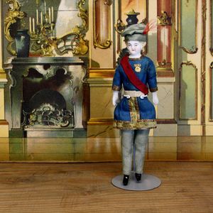 Antique dolls house prince ,  Antique Dollhouse theater dolls miniature  , Antique dolls house prince 