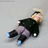 Antique dolls house all bisque soldier , Alte ganzbiskuit Puppchen , Antique Dollhouse miniature lilliputian doll 