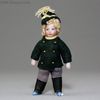 Antique Dollhouse miniature lilliputian doll , Antique dolls house all bisque soldier , Puppenstuben zubehor 