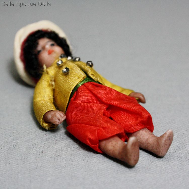 Puppenstuben zubehor , Antique Dollhouse miniature lilliputian doll , franzoesische puppenstubenpuppe