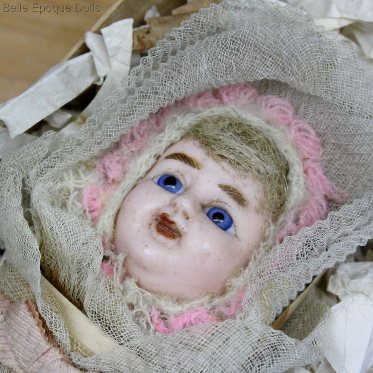 Antique wax baby  candy container  , Puppen antike wachsfigur