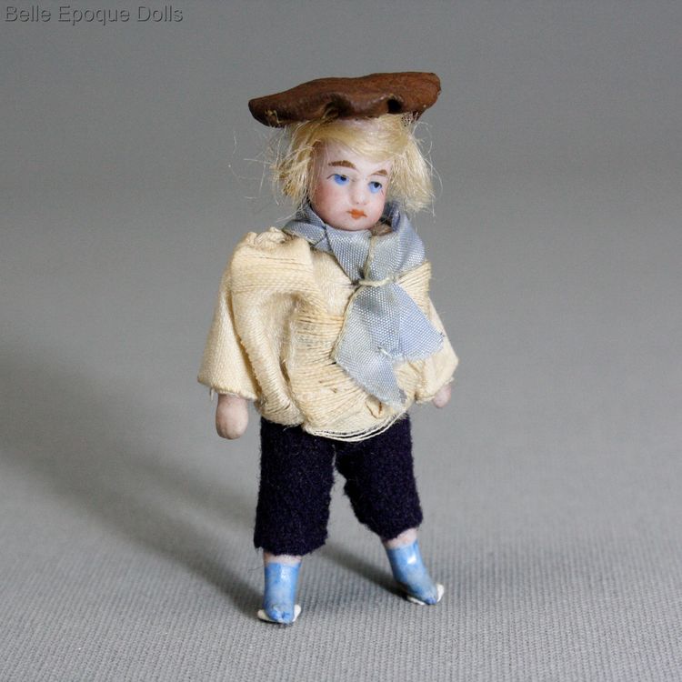 Antique Dollhouse miniature doll , Puppenstuben puppen
