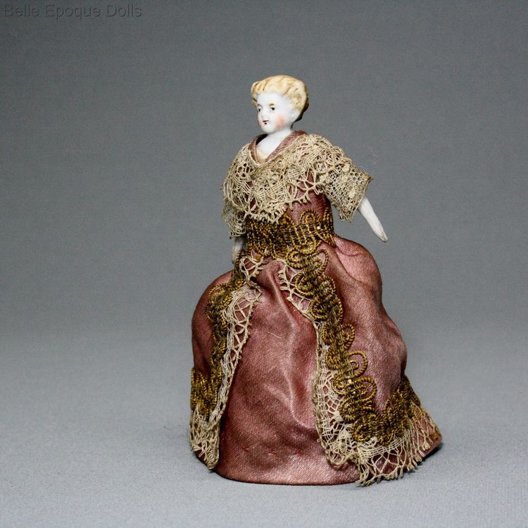 Puppenstuben puppen , Antique Dollhouse bisque doll lady , Puppenstuben puppen