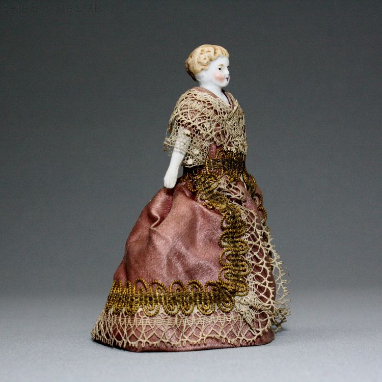 Antique Dollhouse bisque doll lady , Puppenstuben puppen