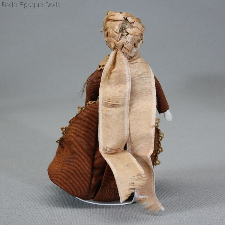 early dollhouse doll governess , Puppenstuben puppen