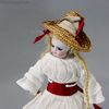 Simon Halbig bisque dollhouse doll , early german mignonette  , bare feet mignonette  