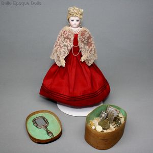 gaultier French Bisque poupee  , antique French fashion doll , parisienne bisque doll antique 