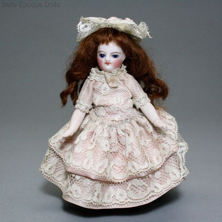 french all bisque doll ,  French mignonette francois gaultier , antique all bisque mignonette