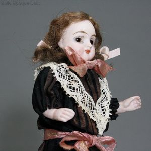 Puppenstuben ganzbiskuit porzellan , Antique Dollhouse all bisque doll ,  