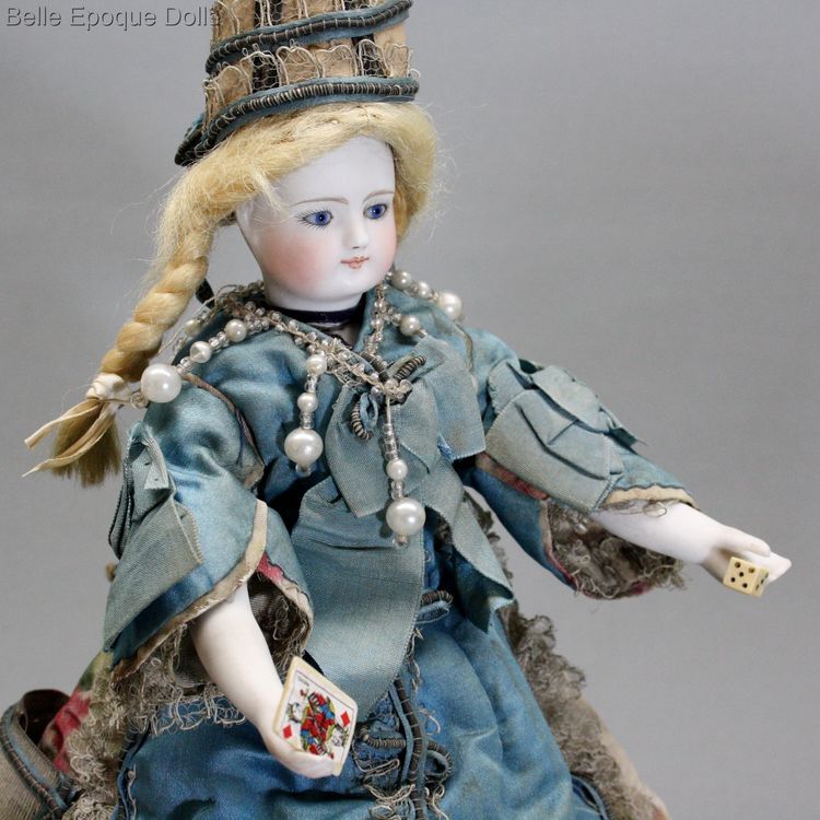 Antique bisque german doll simon halbig , antique fortune telling fashion doll  , diseuse bonne aventure doll