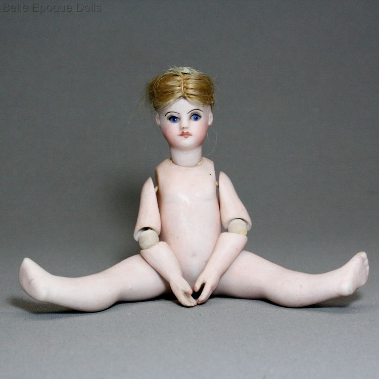 antique all bisque doll sustrac , antique French miniature doll mignonette