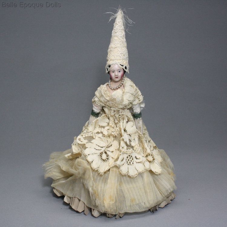 fortune telling doll paper mache , Antique bonne aventure doll  , French Milliners Model Doll Antique 