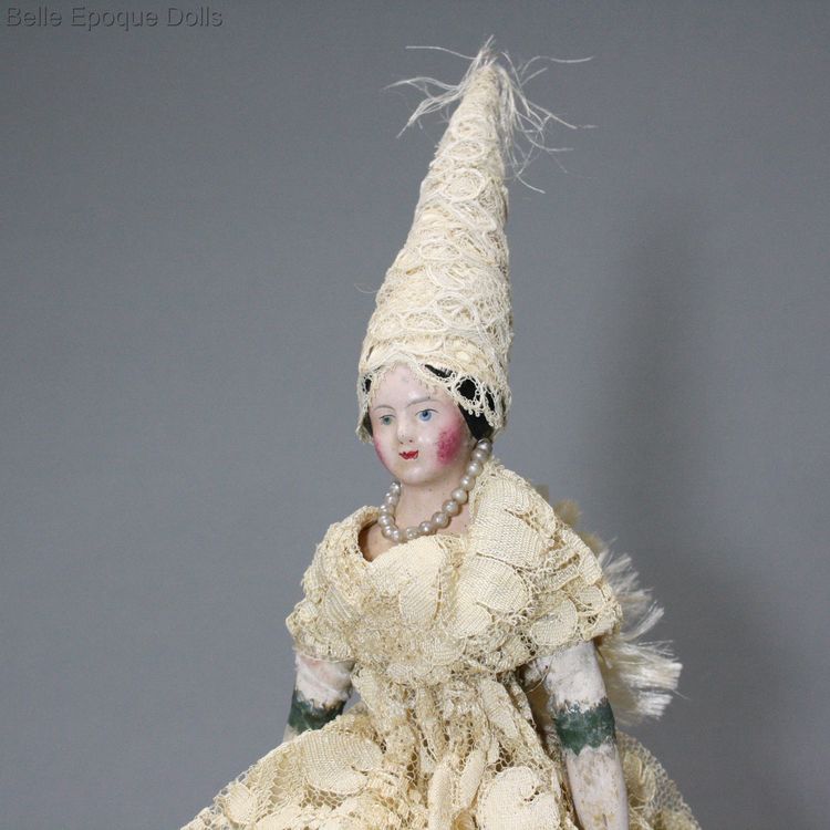 milliner doll composition , fortune telling doll paper mache , French Milliners Model Doll Antique 