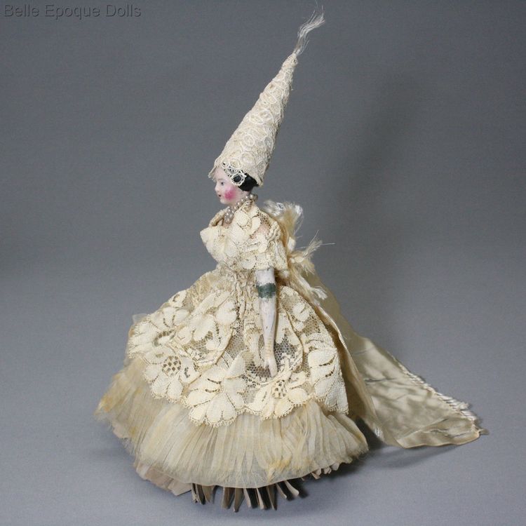 Antique bonne aventure doll  , fortune telling doll paper mache , Antique bonne aventure doll 