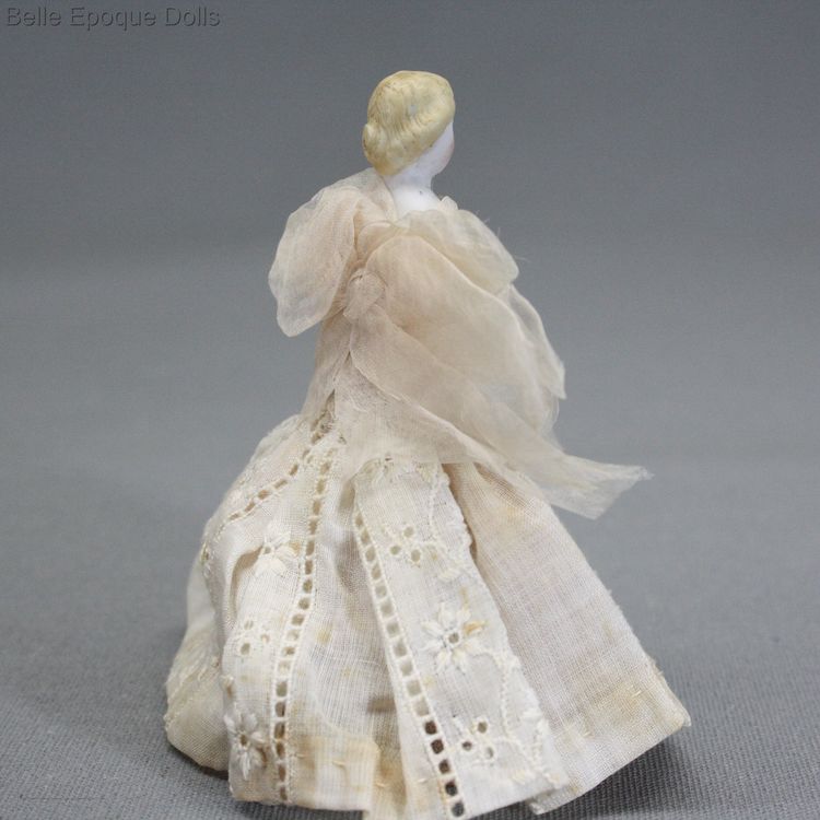 Antique dolls house porcelain and bisque dolls , Puppenstuben puppen
